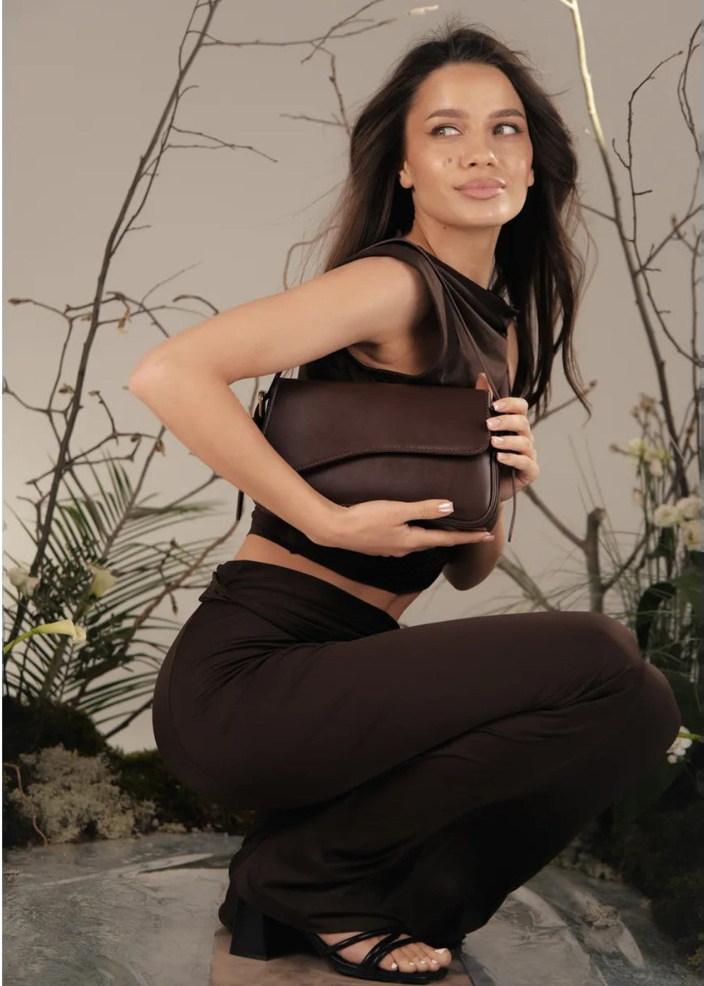Minimalist Baguette Bag for Women - Aria