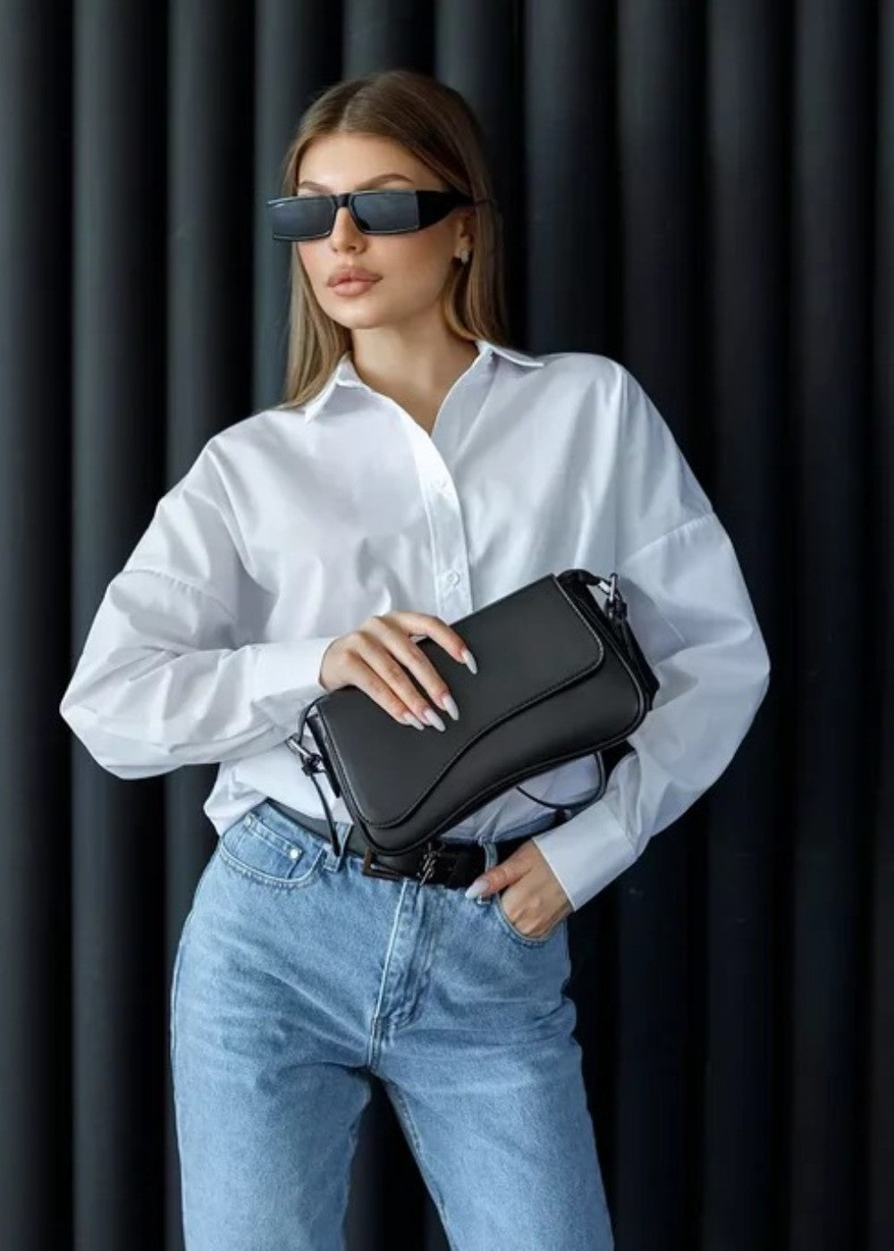 Minimalist Baguette Bag for Women - Aria