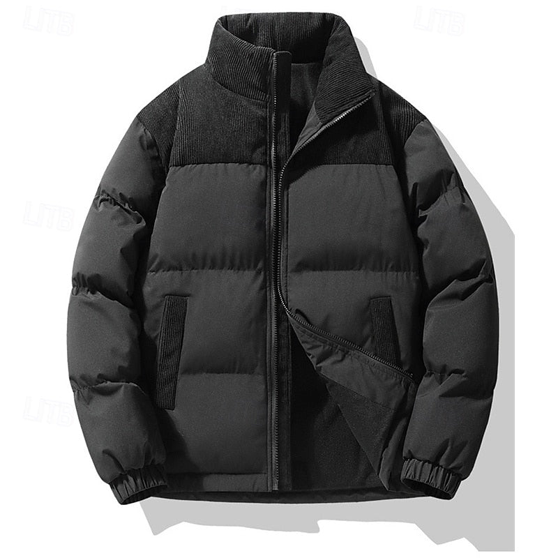 Rory Insulated Stand-Collar Puffer Jacket, view 6 - Elena Harper