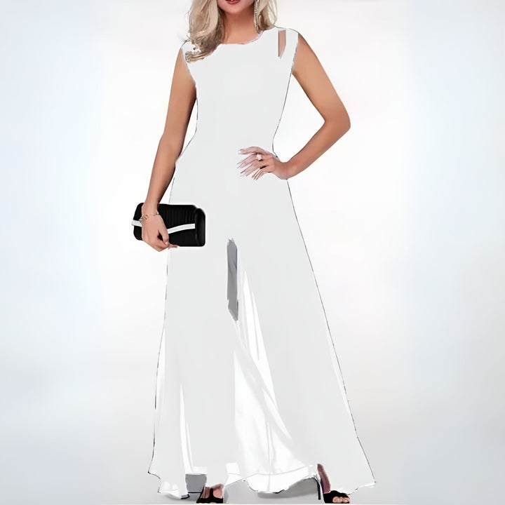 Women's Elegant Mikky Sleeveless Wide-Leg Jumpsuit