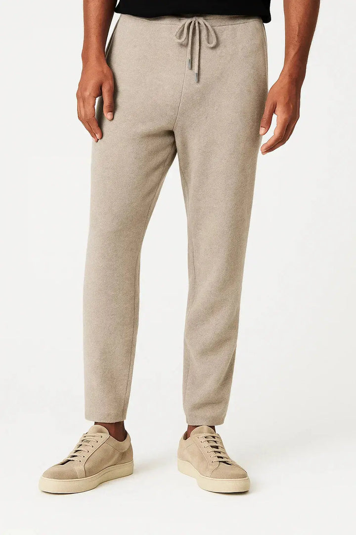 Harrington Oxford Men's Pants Merino High Waist Thick Casual Warm - Elena Harper