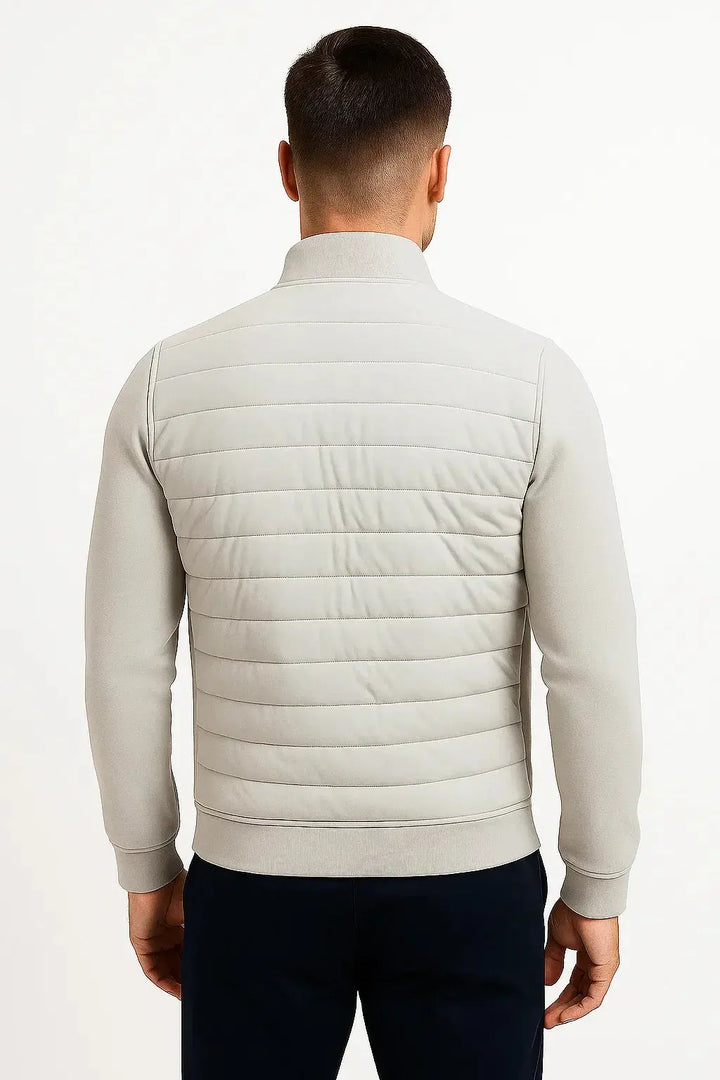 Men's Montarello Quilted Jacket, Hybrid Knit Sleeves