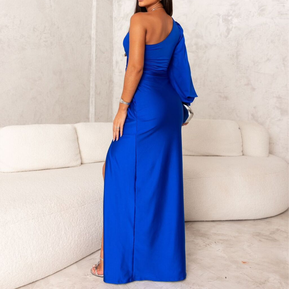 Evening Dress for Women One Shoulder Asymmetrical Tailored Formal