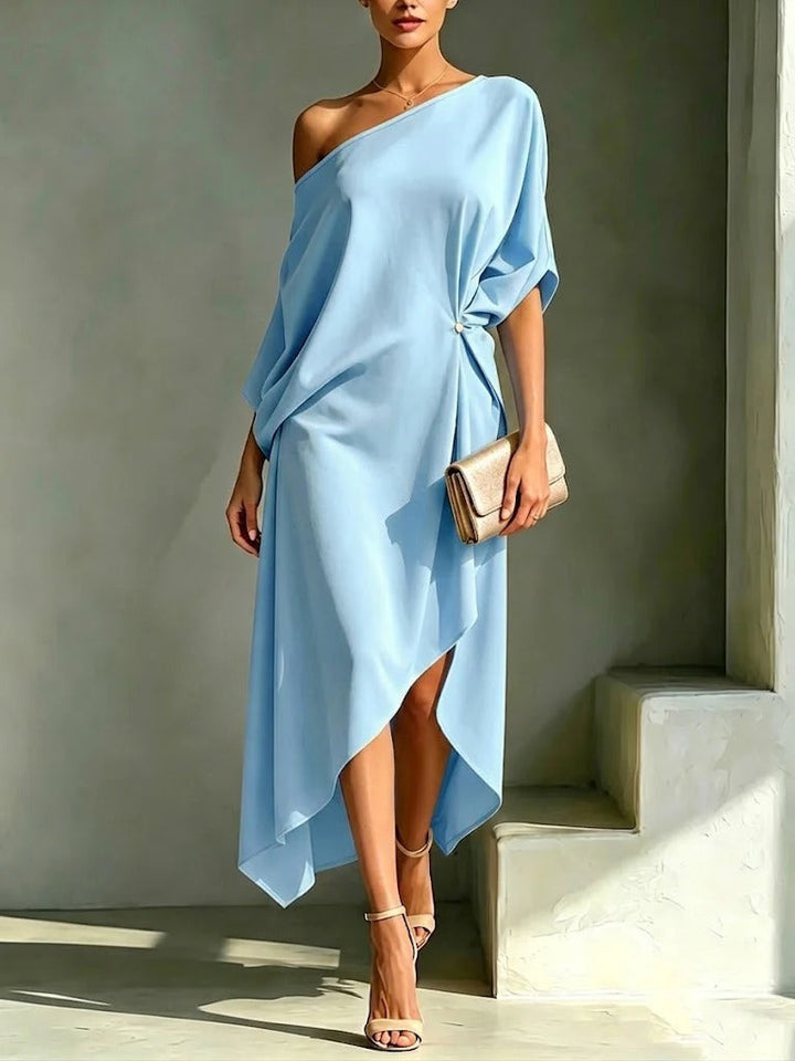 Asymmetrical Midi Dress for Women