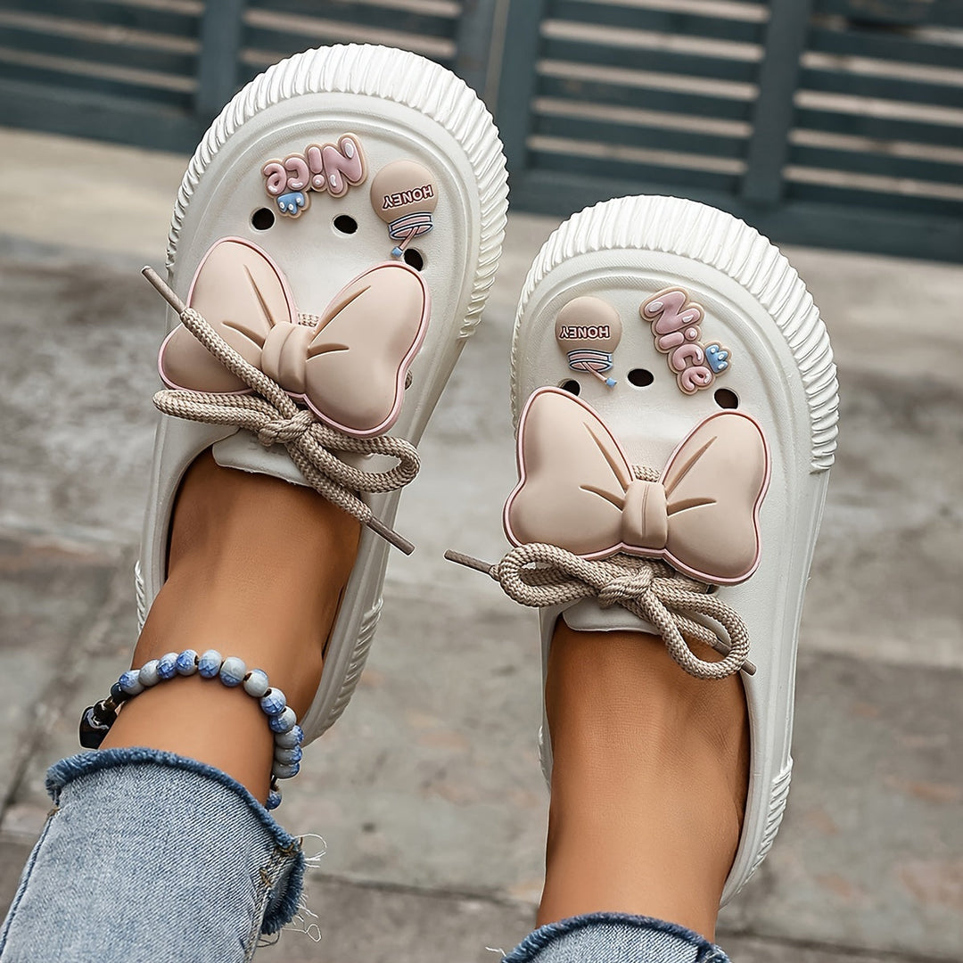 Clogs with Bow Accent Lily EB