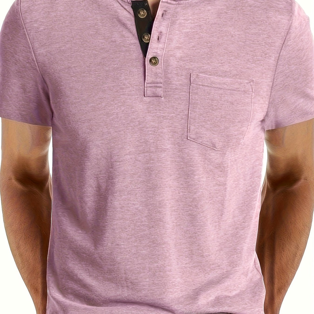 LAURENT MONACO | MEN'S HENLEY T-SHIRT