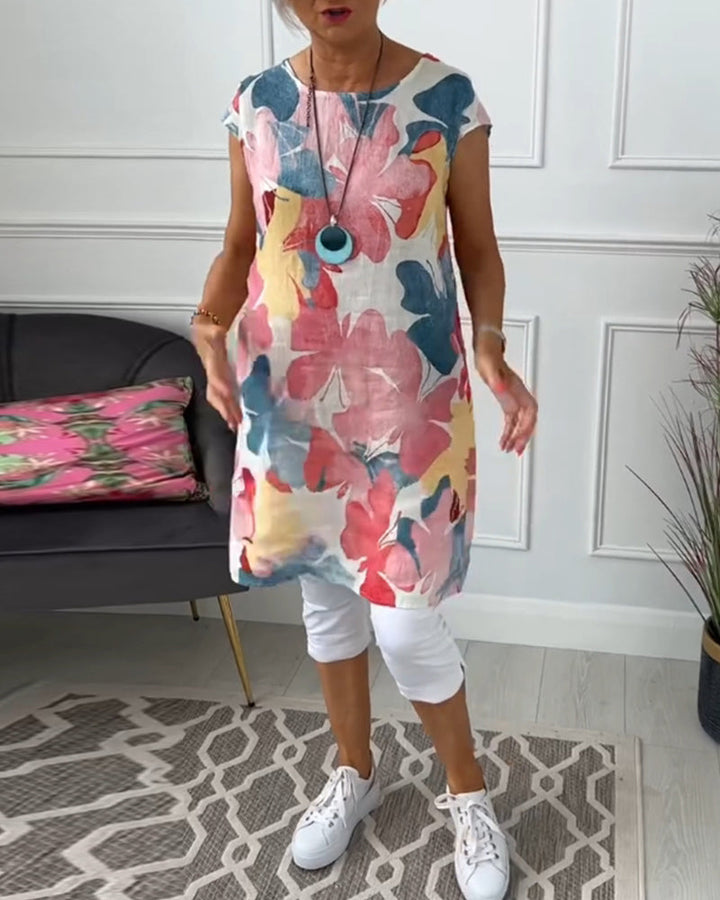 Women's Elegant Casual Floral Dress Perfect for Everyday Style, view 7 - Elena Harper