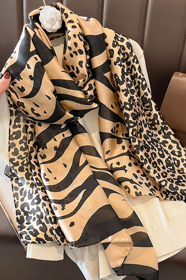 Elegant Imitation Silk Oversized Shawl Scarf