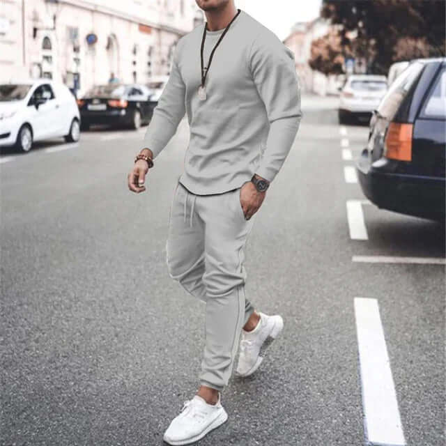 Men's Soft Loungewear Set, view 4 - Elena Harper