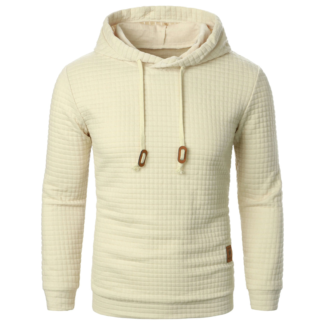 Men's Casual Check Pattern Hoodie