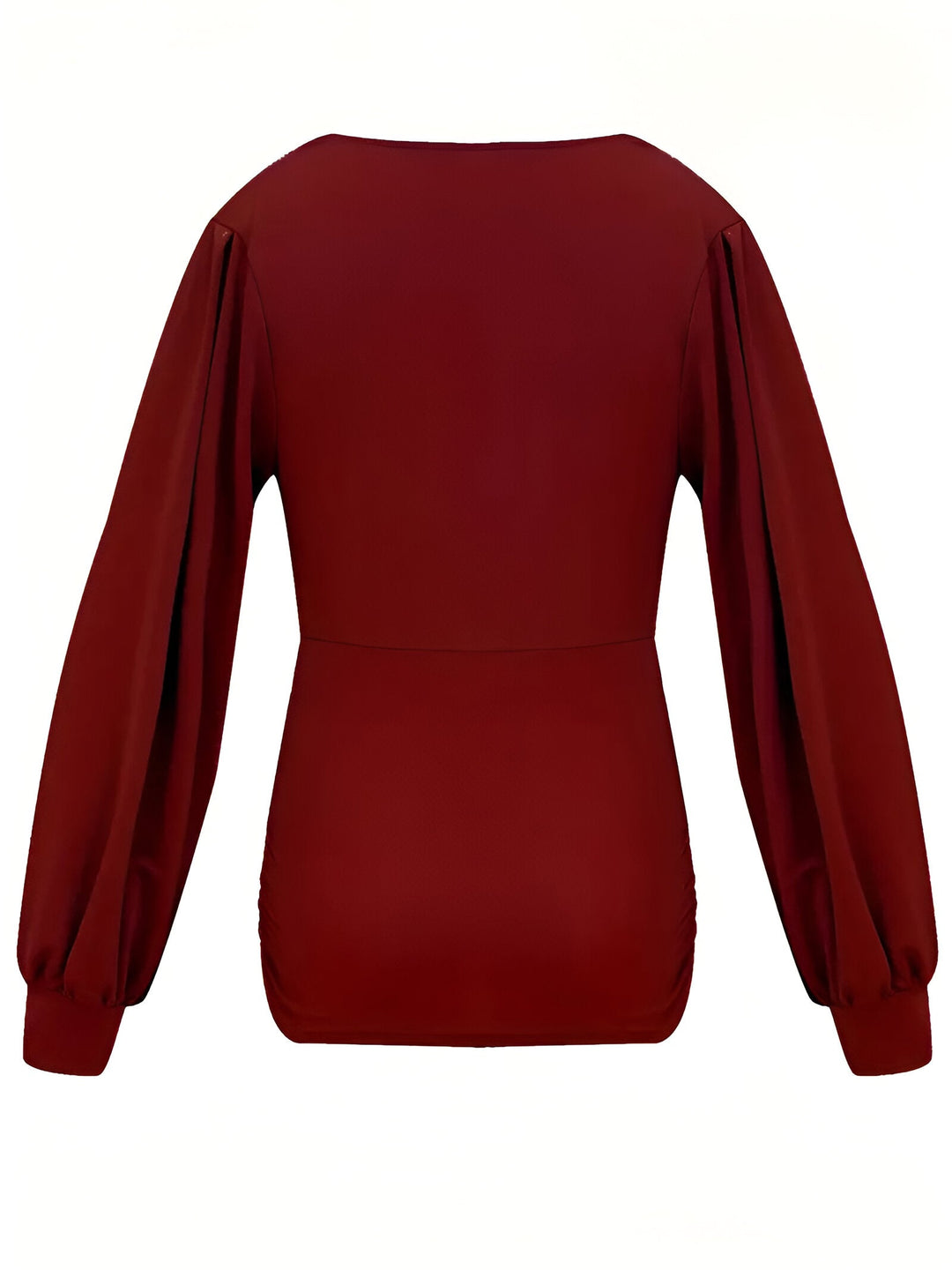 Caylee - Tailored Casual Blouse with Lantern Sleeves