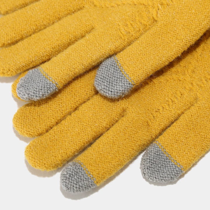 Women's Knitting Set with Hat, Scarf, and Gloves