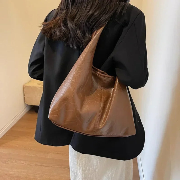 Yaya Distressed Leather Tote