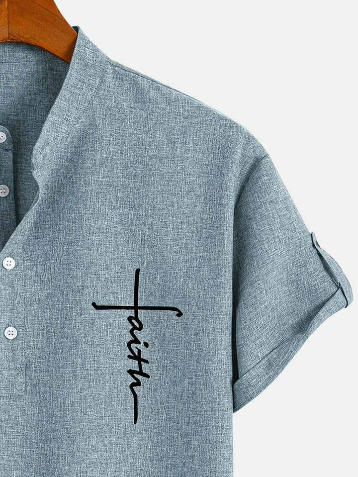 LAURENT MONACO | MEN'S HIGH COLLAR SHIRT