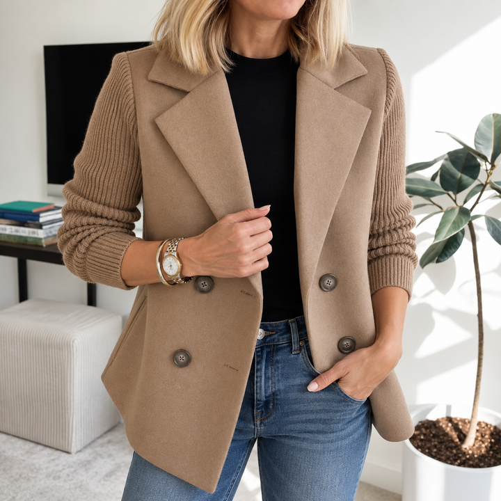 Tasha™ | Comfortable Blazer Jacket with Knitted Sleeves
