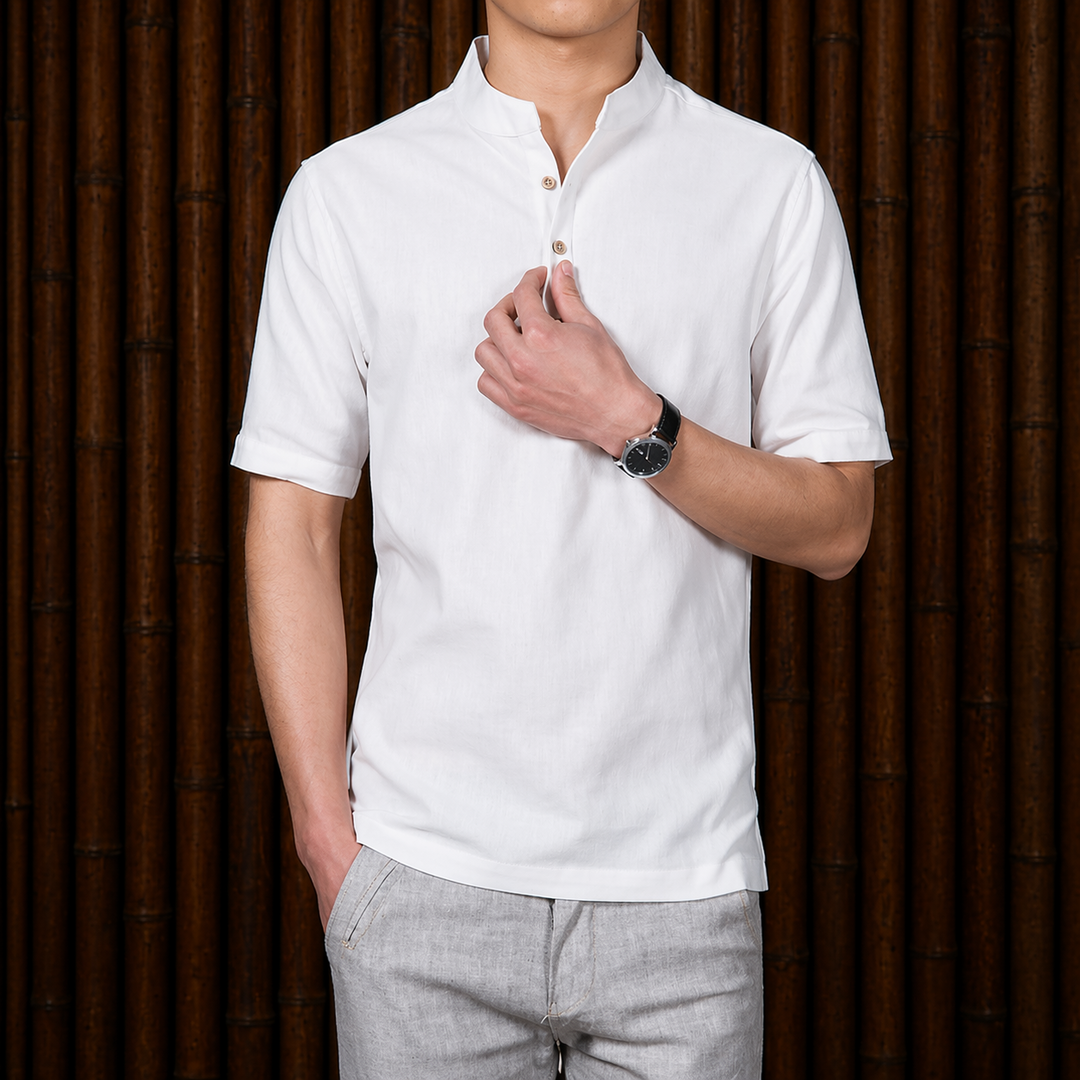 Casual Linen Shirt - Elena Harper