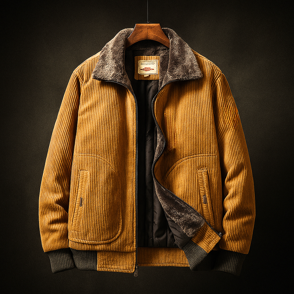 Broja - Casual Corduroy Zip-Up Jacket