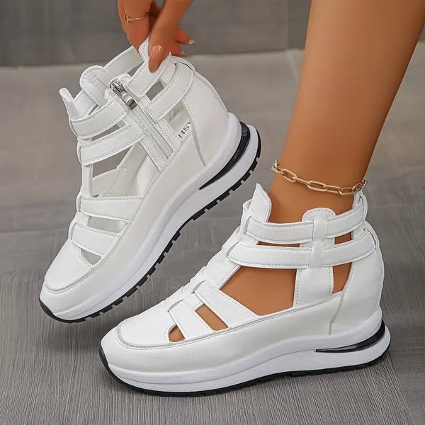 Vina™ | Stylish Cut-Out Platform Sneakers