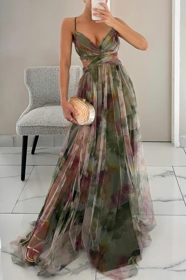 Eléna™  |  Elegant Floral Long Dress