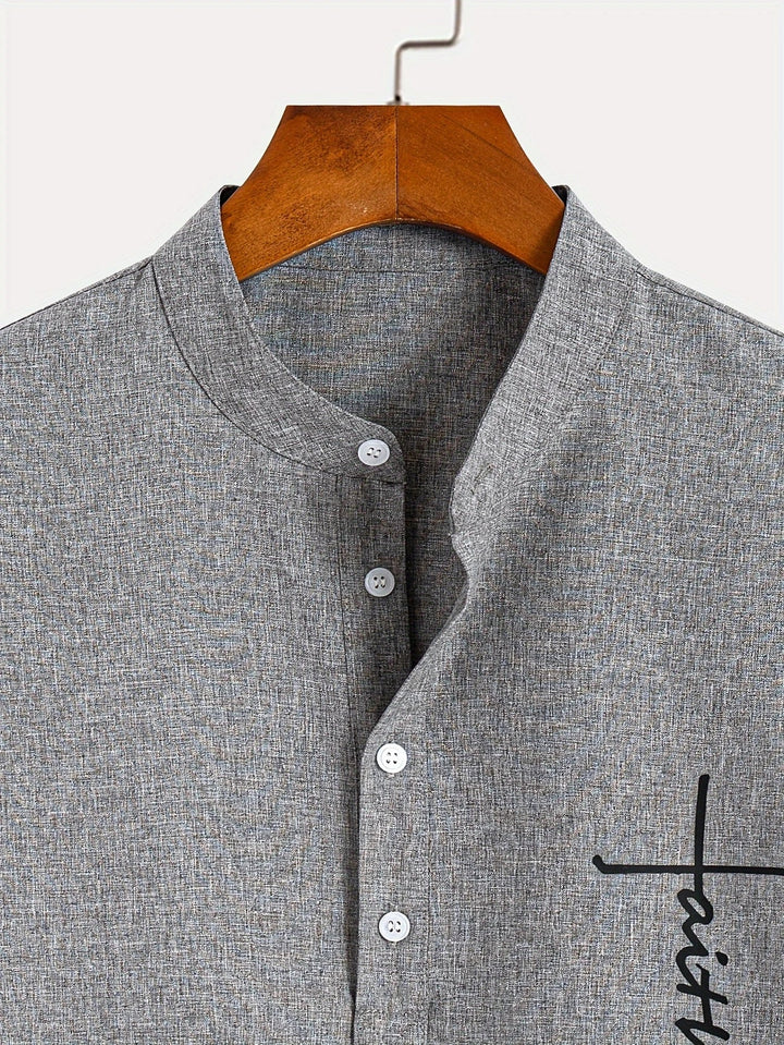 LAURENT MONACO | MEN'S HIGH COLLAR SHIRT