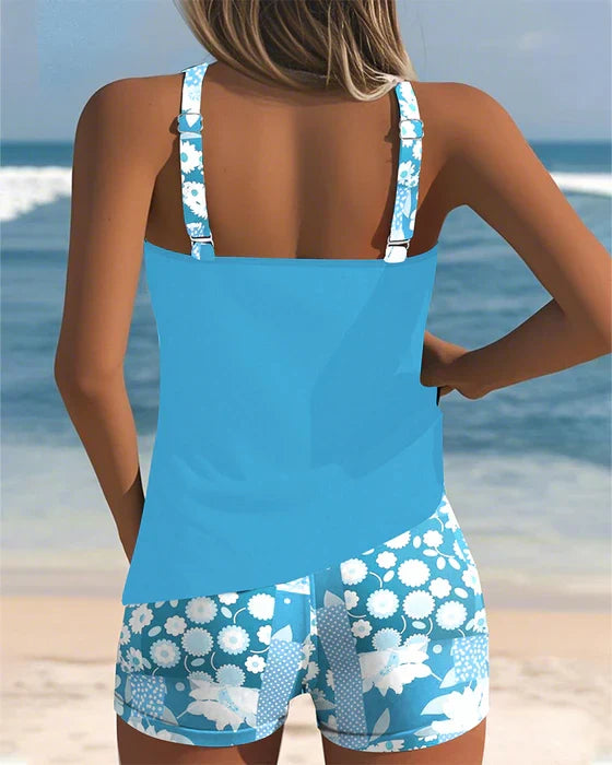 Marleigh Stylish Swimsuit with Sporty Boxer Cut, view 7 - Elena Harper