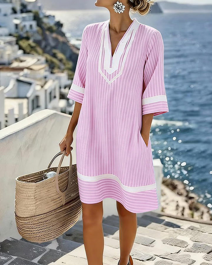 MINI STRIPED DRESS FOR WOMEN