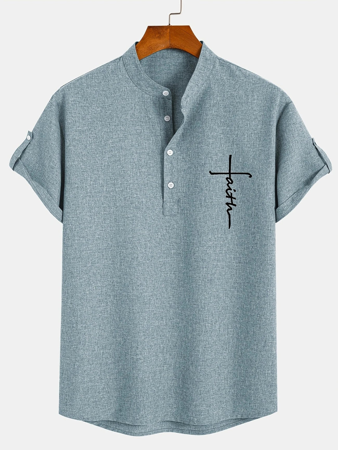 LAURENT MONACO | MEN'S HIGH COLLAR SHIRT