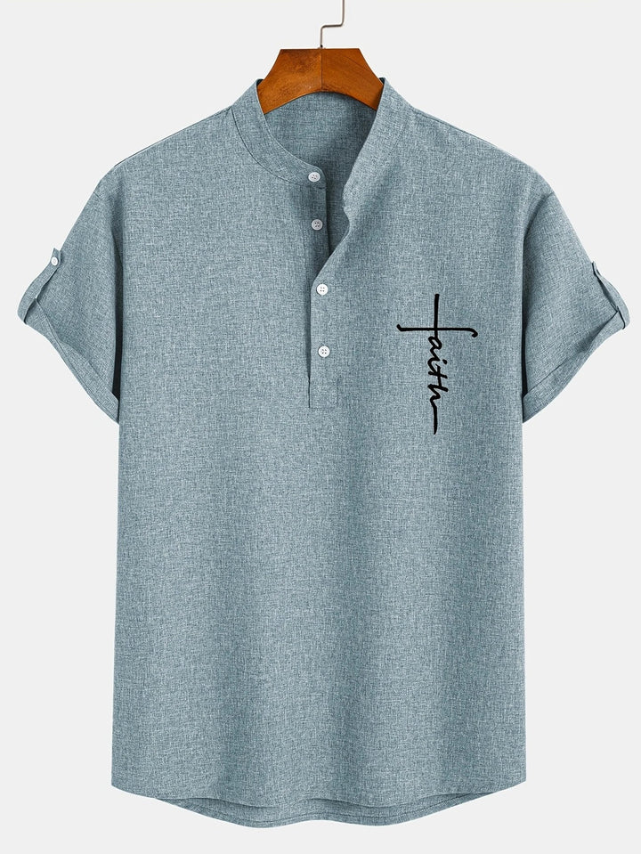 LAURENT MONACO | MEN'S HIGH COLLAR SHIRT