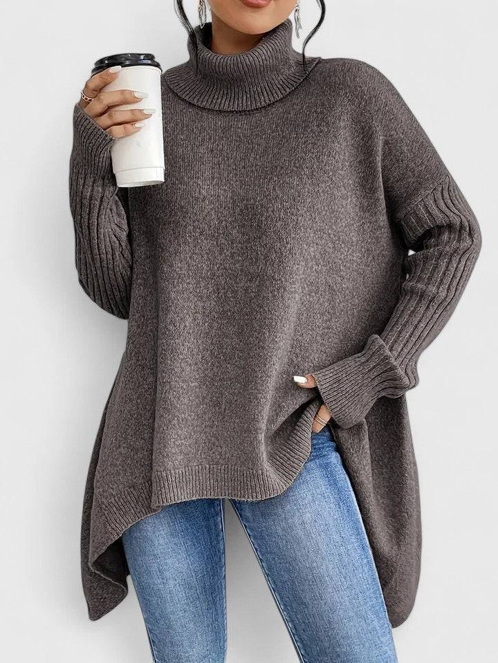 Keiralyss™ Emma & Rose Cape Town comfortable sweater in soft knit, featuring a cozy fit and classic design, shown in a neutral color.
