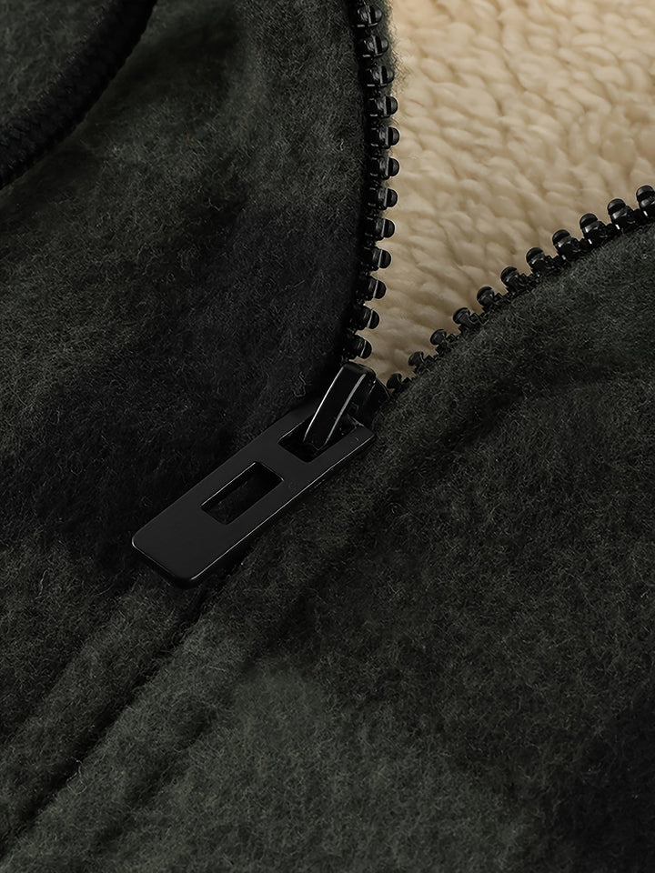 Klara | Cozy and Warm Flannel Hooded Jacket