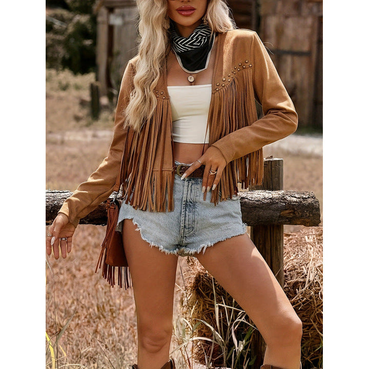 Women's Retro Ethnic Fringe Jacket