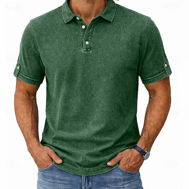 Sebastian | Timeless and Comfortable Vintage Wash Polo Shirt