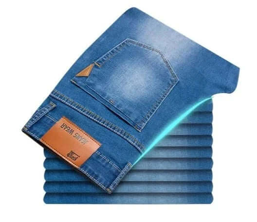 Men's Straight Leg Jeans Durable Denim, view 8 - Elena Harper