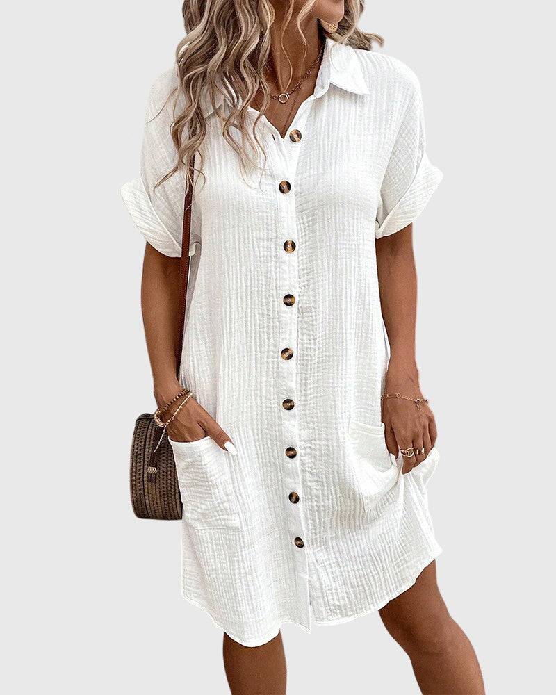 Caroline™ comfortable dress by Emma & Rose Cape Town, featuring a relaxed fit and stylish design in soft fabric.