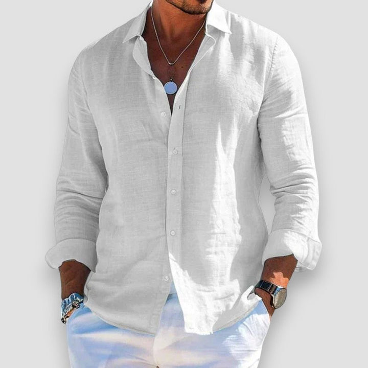 Lightweight Cotton-Polyester Shirt for Men for Summer