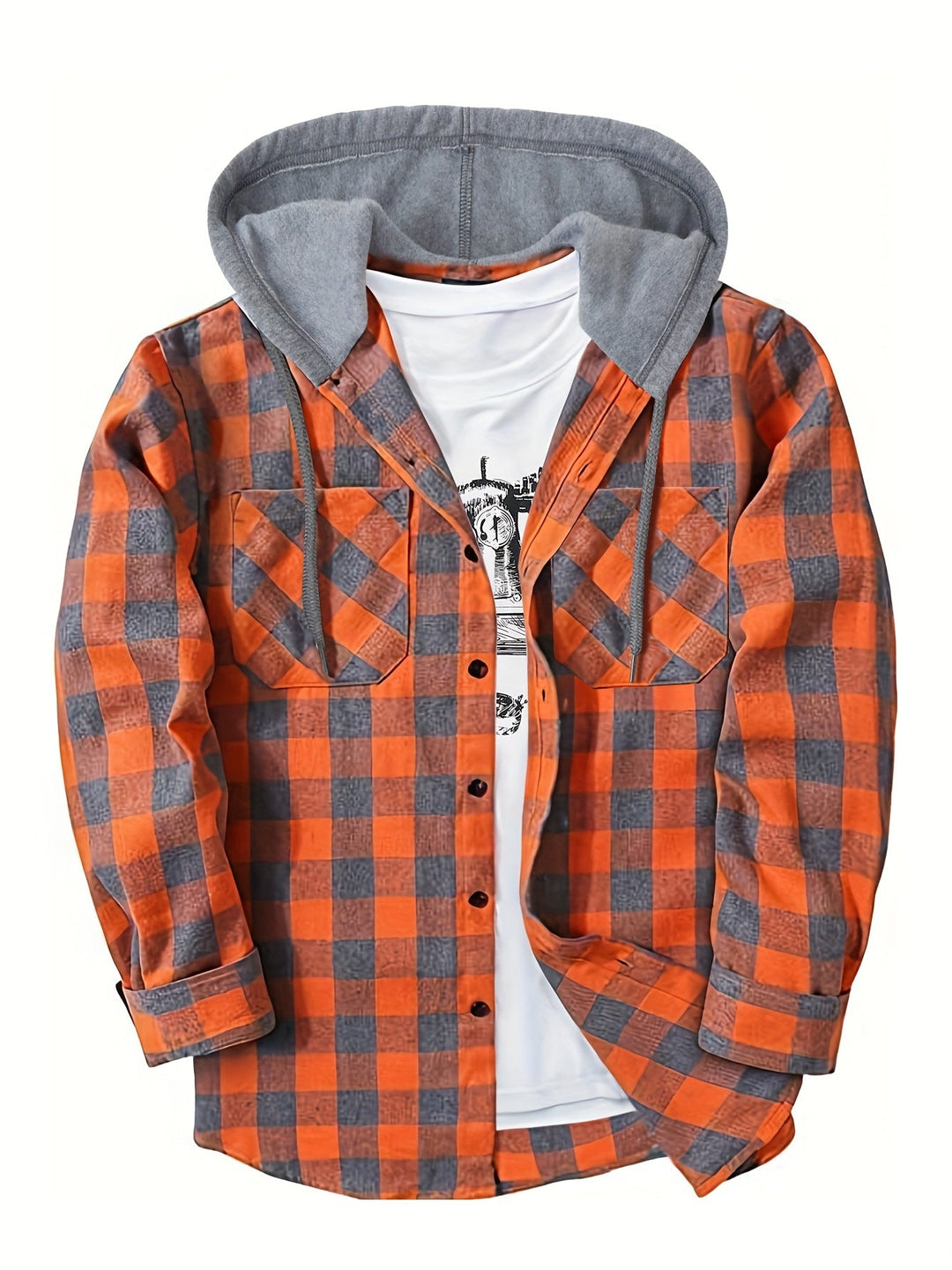 LAURENT MONACO | CHECKERED HOODIE FOR MEN