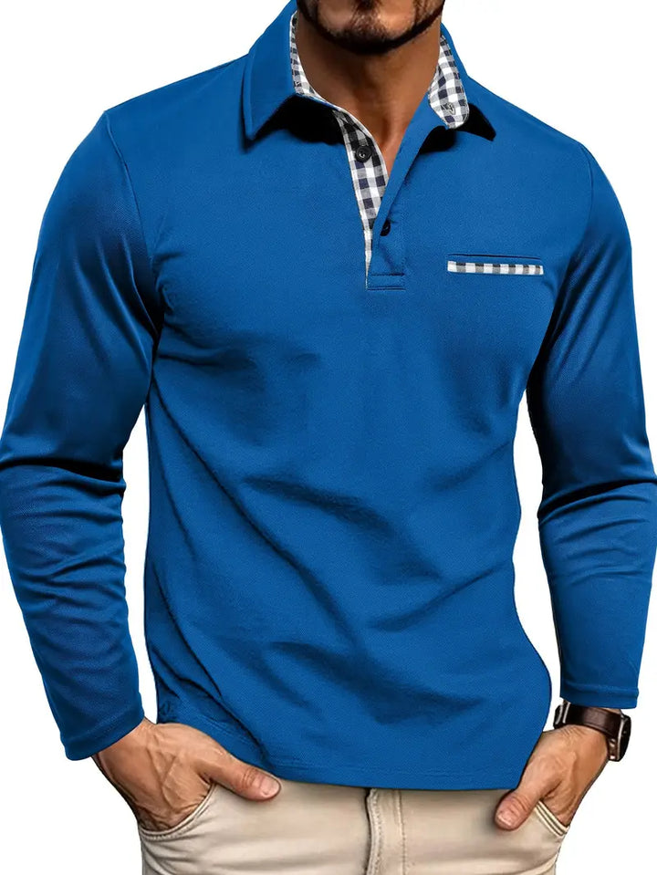 Chris | Men's Winter Long Sleeve Polo Shirt