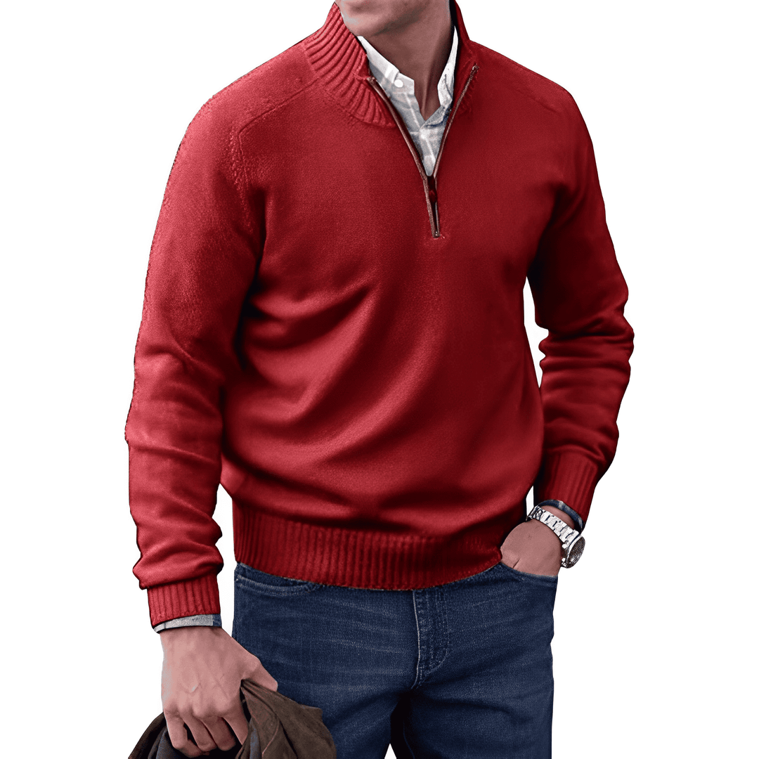 Victor - Zipped Cashmere Sweater for Men
