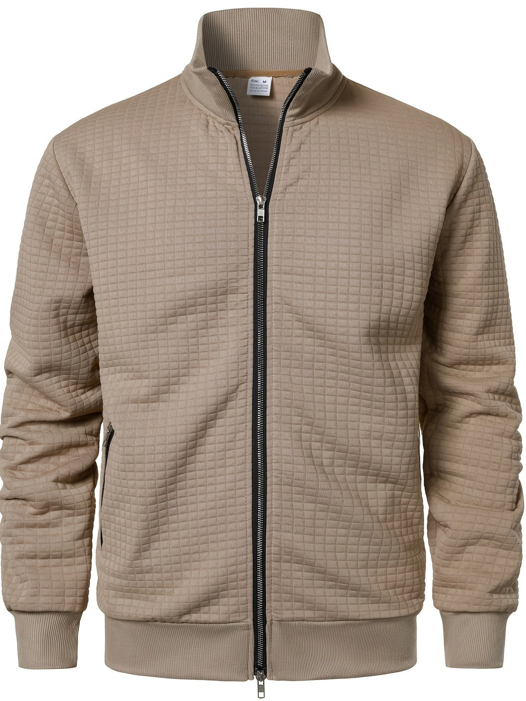 Sullivan Textured Stand-Collar Jacket - Elena Harper