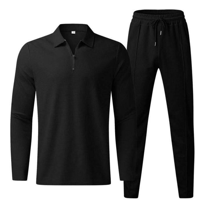 Men's Polo Shirt & Sweatpants Set, view 2 - Elena Harper