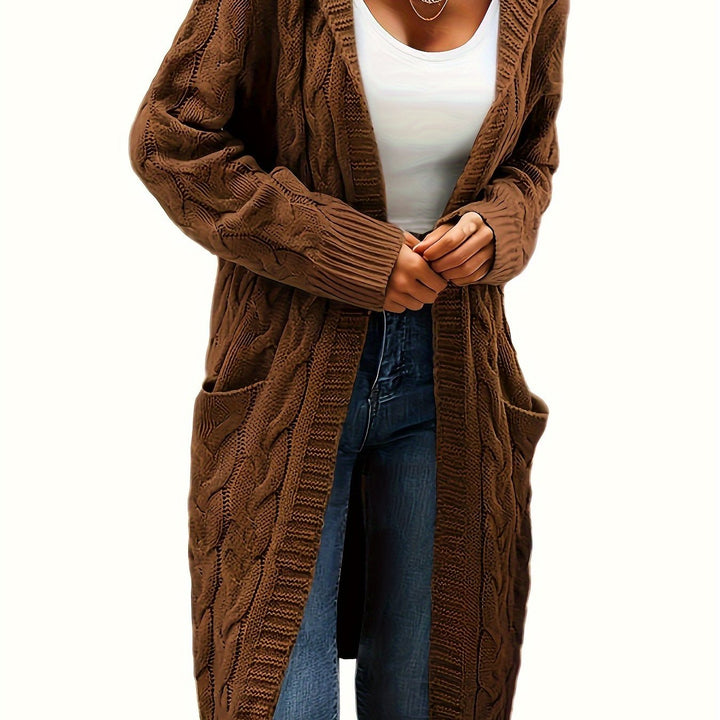 Hélène - Elegant Open Twisted Cardigan