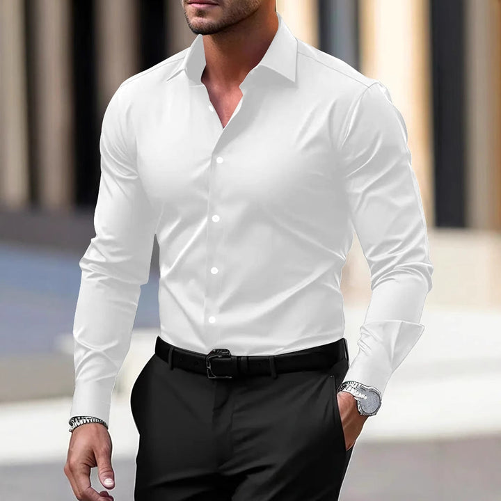 LAURENT MONACO | VELVET COLLARED SHIRT FOR MEN