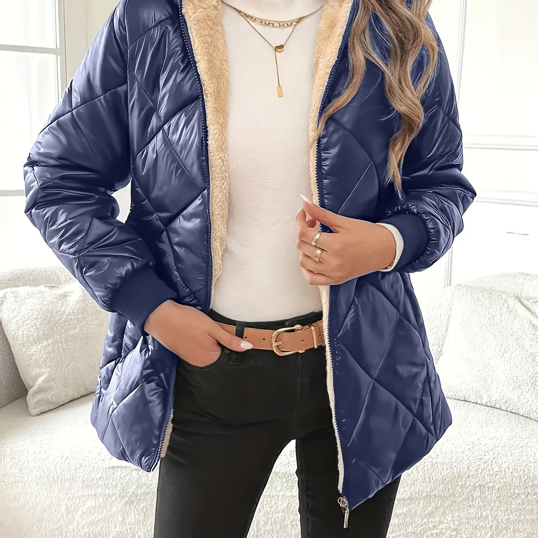 Lydia Winter Comfort Coat, view 3 - Elena Harper