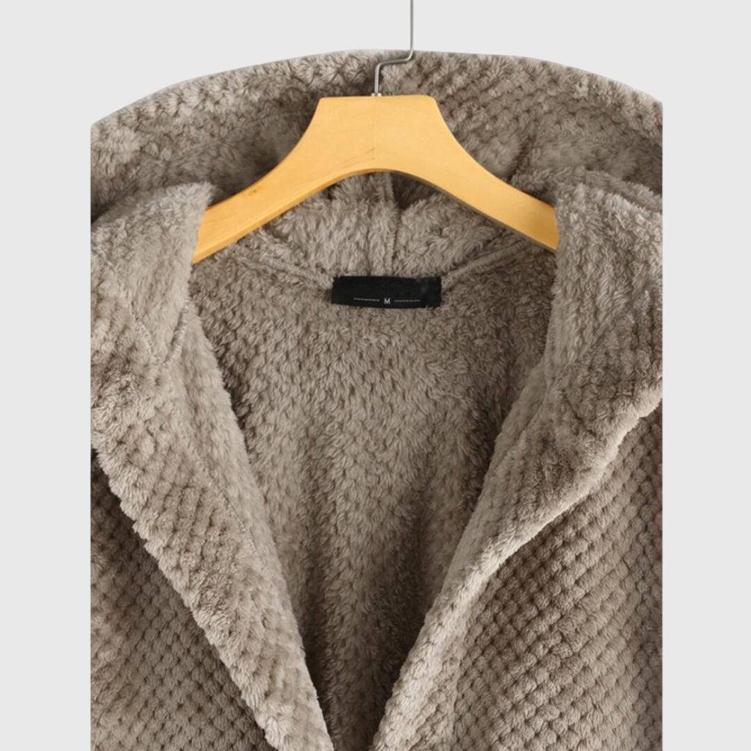 Franca™ Emma & Rose Cape Town soft luxurious fabric hooded jacket, stylish coat with cozy hood and elegant design.