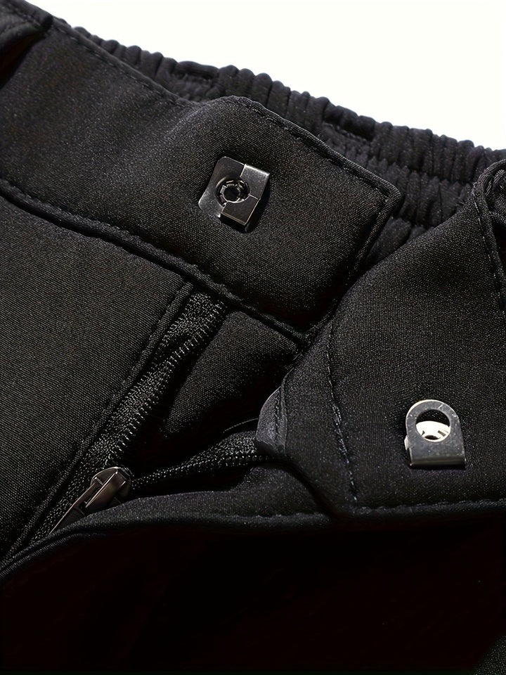 Ski Pants 25' Windproof Bib Pants with Adjustable Straps AlpineGlide TP Essential, view 7 - Elena Harper