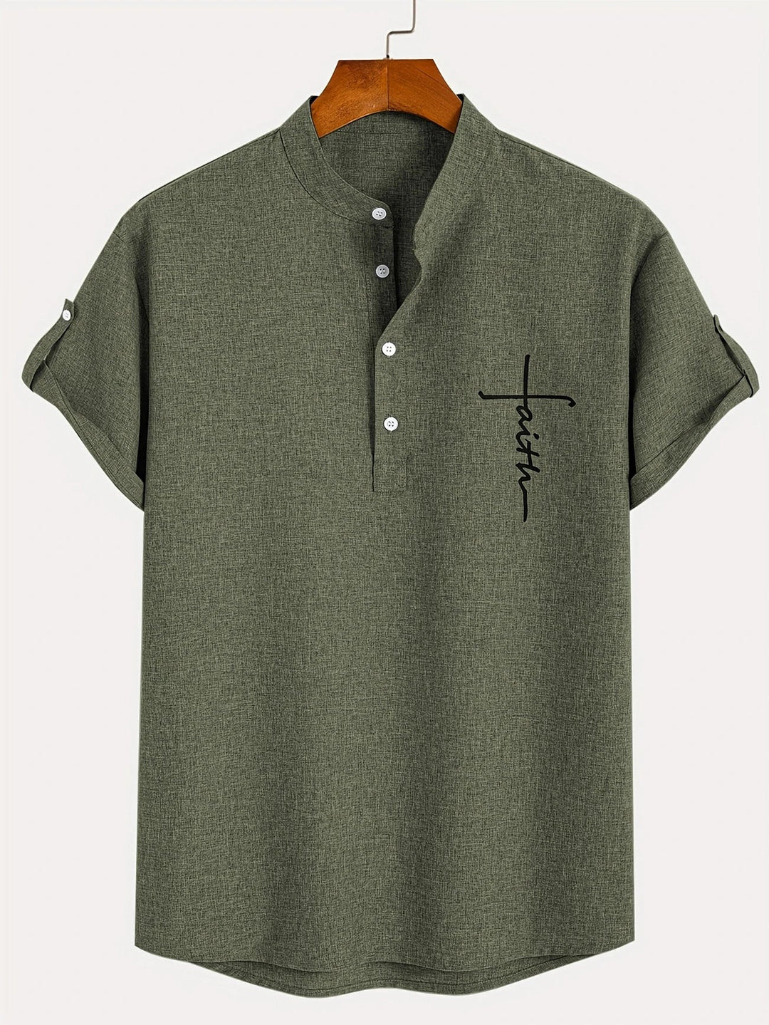 LAURENT MONACO | MEN'S HIGH COLLAR SHIRT