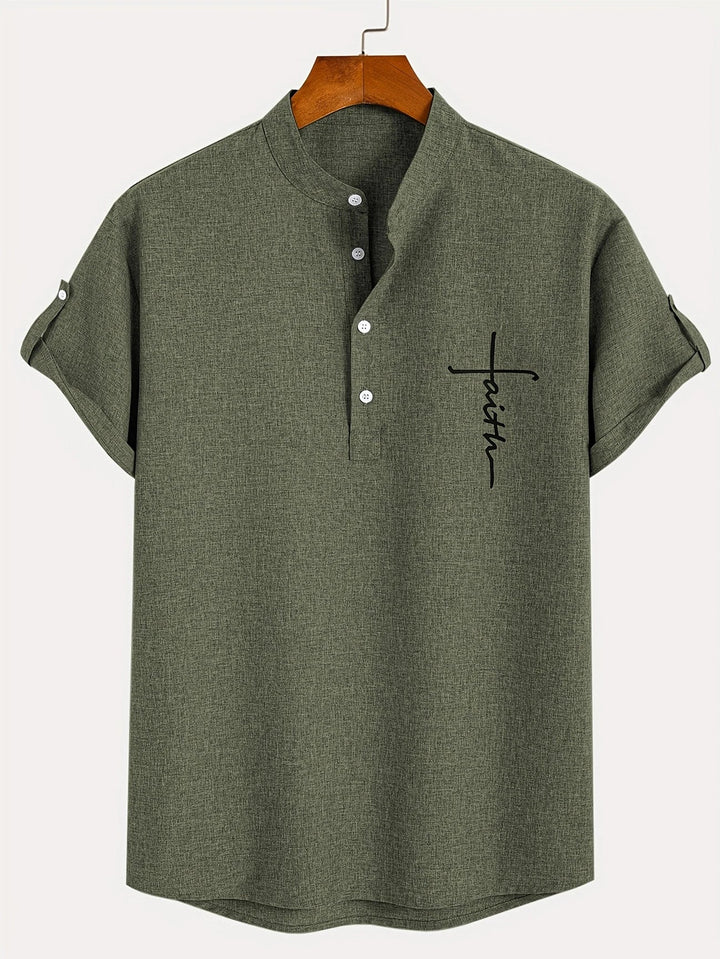 LAURENT MONACO | MEN'S HIGH COLLAR SHIRT