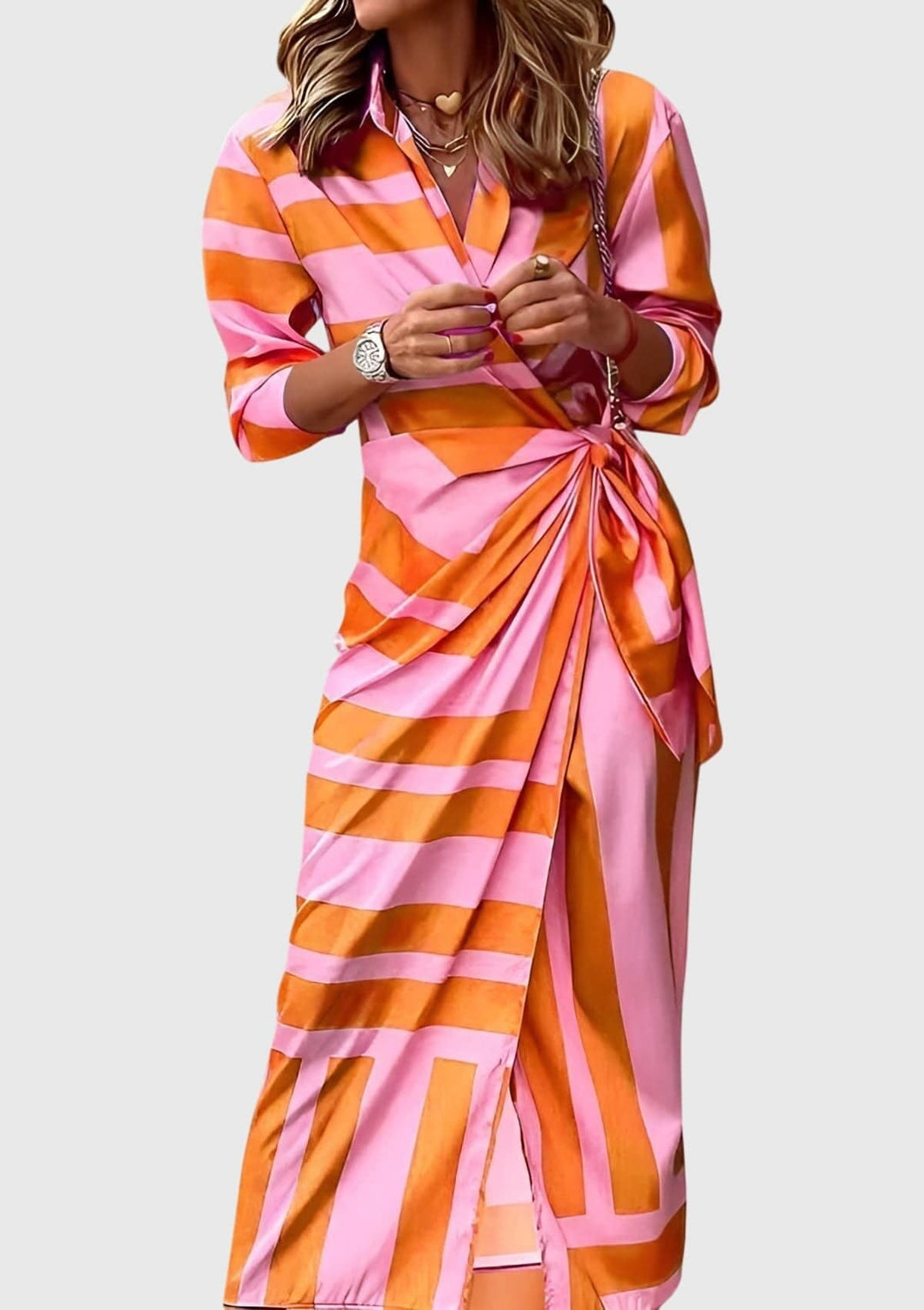 Everly™ elegant wrap dress in floral print by Emma & Rose Cape Town, featuring a stylish fit and flowy fabric.