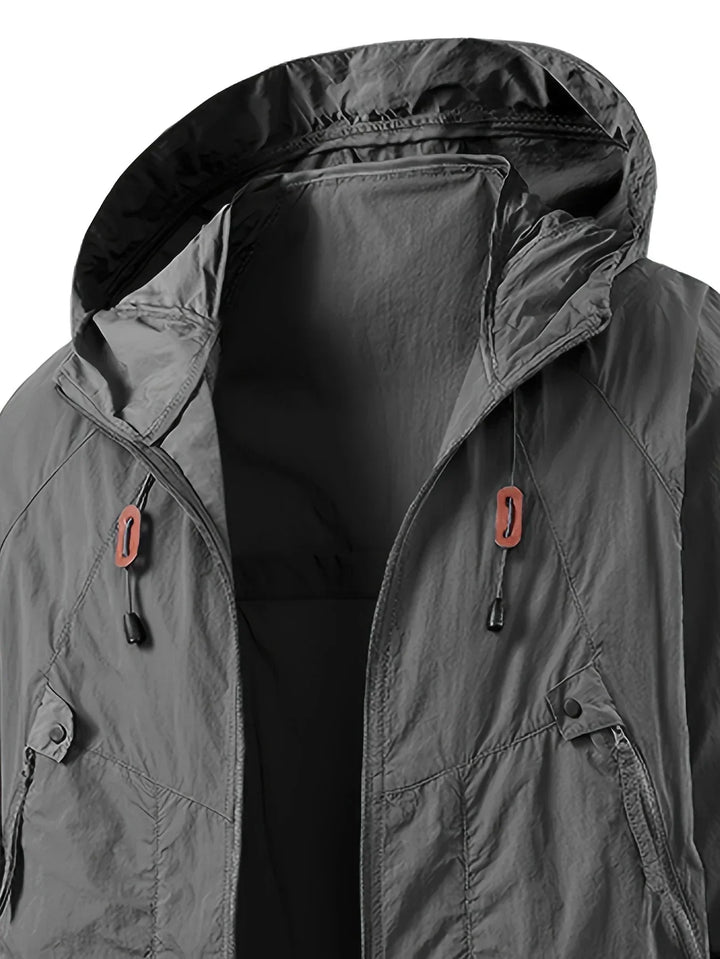 Men's Outdoor Hooded Jacket – Premium Lightweight Windbreaker