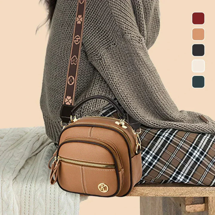 Gaia Mini Chic Crossbody Shoulder Bag, view 7 - Elena Harper